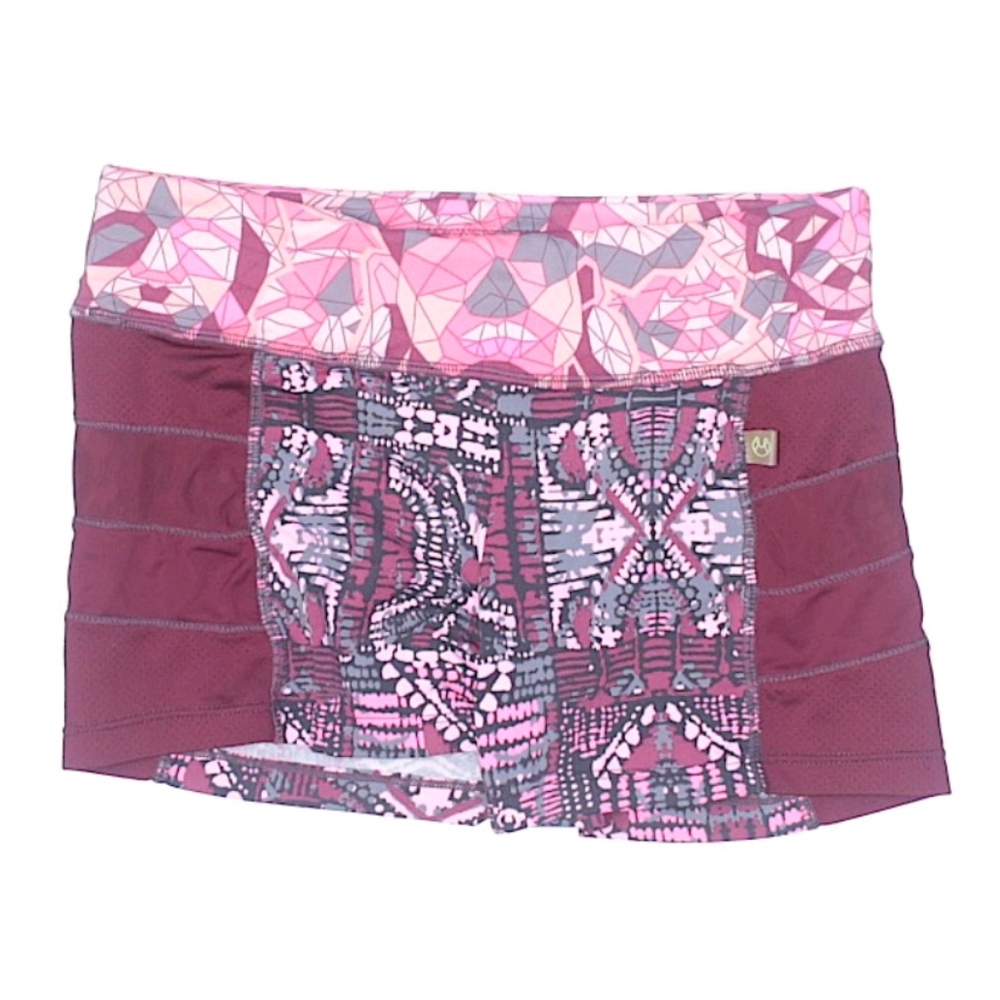 Maaji Geometric Print Mesh Yoga Swim Boy Shorts S